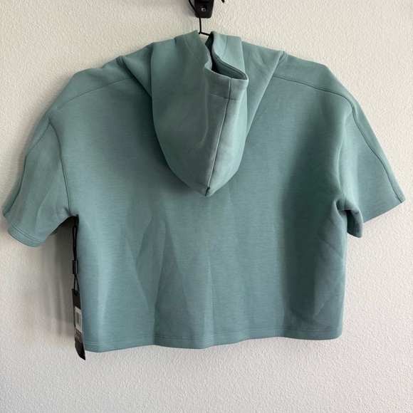Alphalete Teal ELMTS Half Sleeve Hoodie. Size Medium - Picture 3 of 7